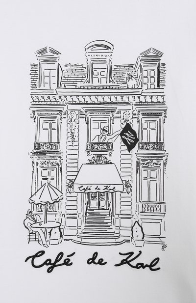 Хлопковая футболка KARL LAGERFELD KIDS, арт. Z30494, фото 3