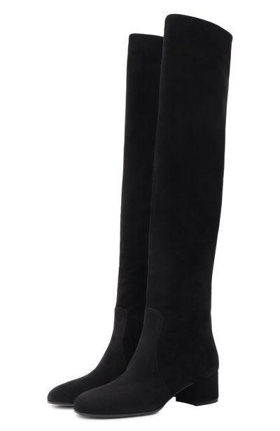 Женские замшевые ботфорты joelle 45 GIANVITO ROSSI, арт. G80008.45RIC.C45NER0