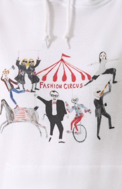 Хлопковая толстовка с принтом и капюшоном UNFORTUNATE PORTRAIT, арт. FASHI0N CIRCUS/H00DIE, фото 5