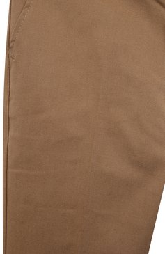 Детские хлопковые брюки DAL LAGO бежевого цвета, арт. W108/9510/7-12 | Фото 3 (Случай: Повседневный; Материал сплава: Проставлено; Нос: Не проставлено; Материал внешний: Хлопок)