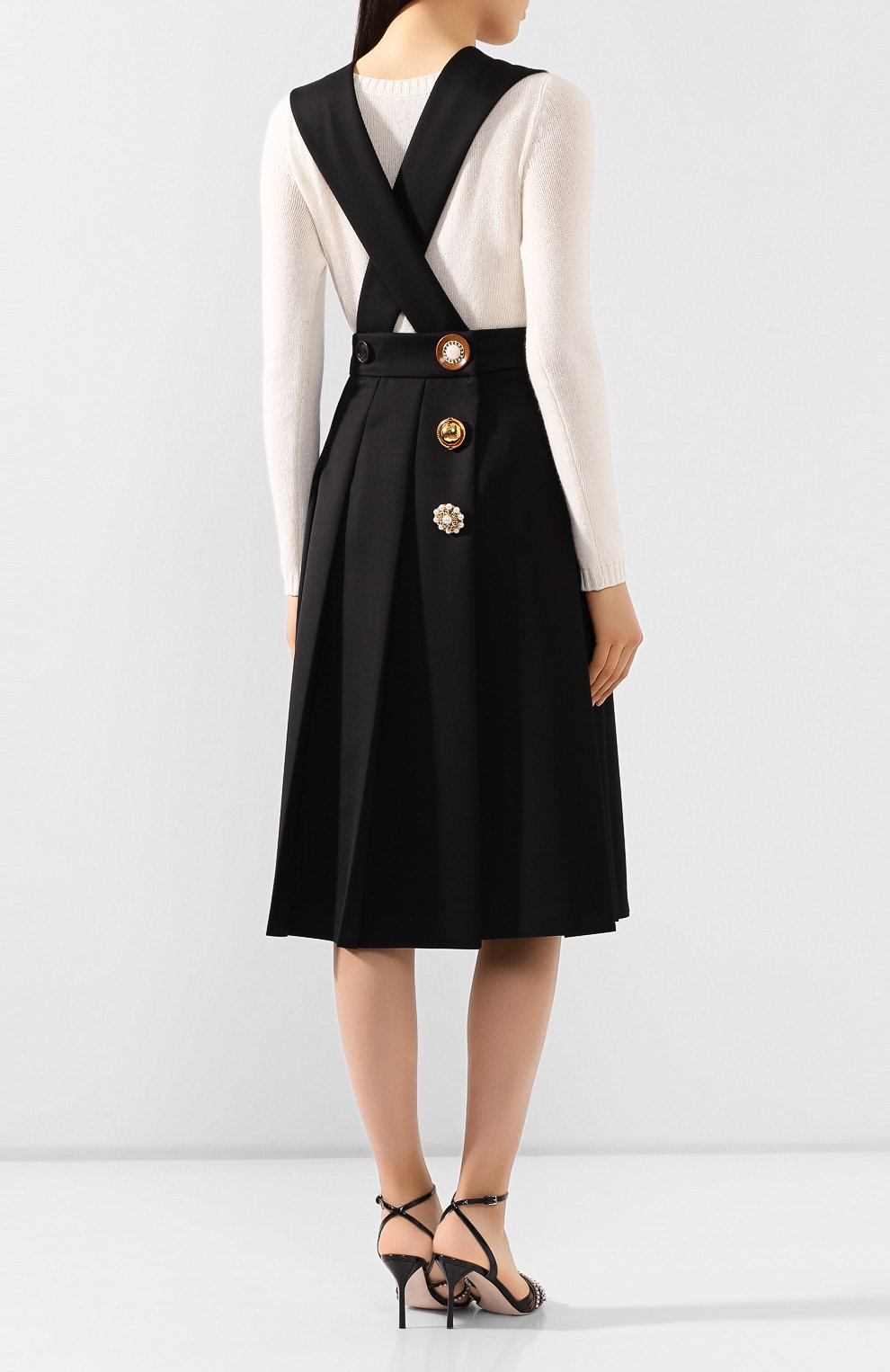 Шерстяное платье MIU MIU черного цвета по цене 150000 руб., арт. MF3719-BXO-F0002, фото 4 Шерстяное платье MIU MIU, арт. MF3719-BXO-F0002, фото 4