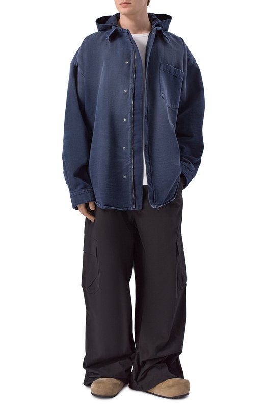 Джинсовая куртка-рубашка Balenciaga 857178/TTW64 Синий  857178/TTW64 Фото 2