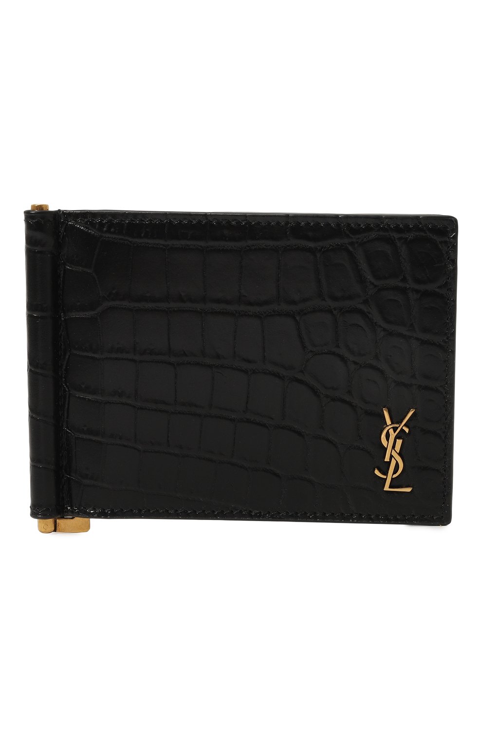 Кожаный зажим для купюр SAINT LAURENT, арт. 607738/DZEDW, фото 1