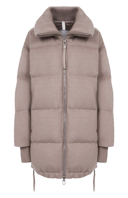 Пуховик из шерсти и вискозы Duno BLANCA/PRAT0 MESTRE Бежевый BLANCA/PRAT0 MESTRE