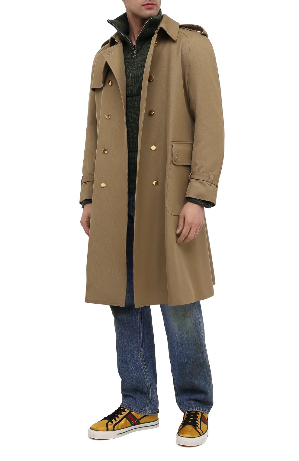 Текстильные кеды gucci tennis 1977 GUCCI, арт. 628717/H9H80, фото 2