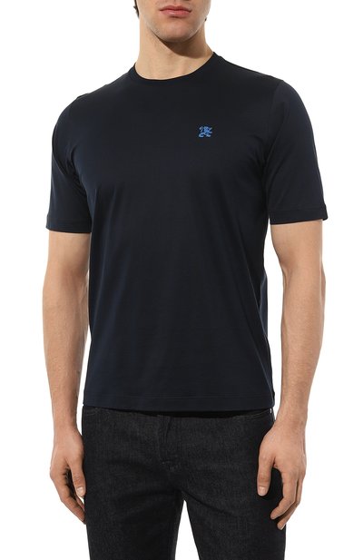 Хлопковая футболка ZILLI, арт. MBZ-NT510-MICR1/MC01, фото 3