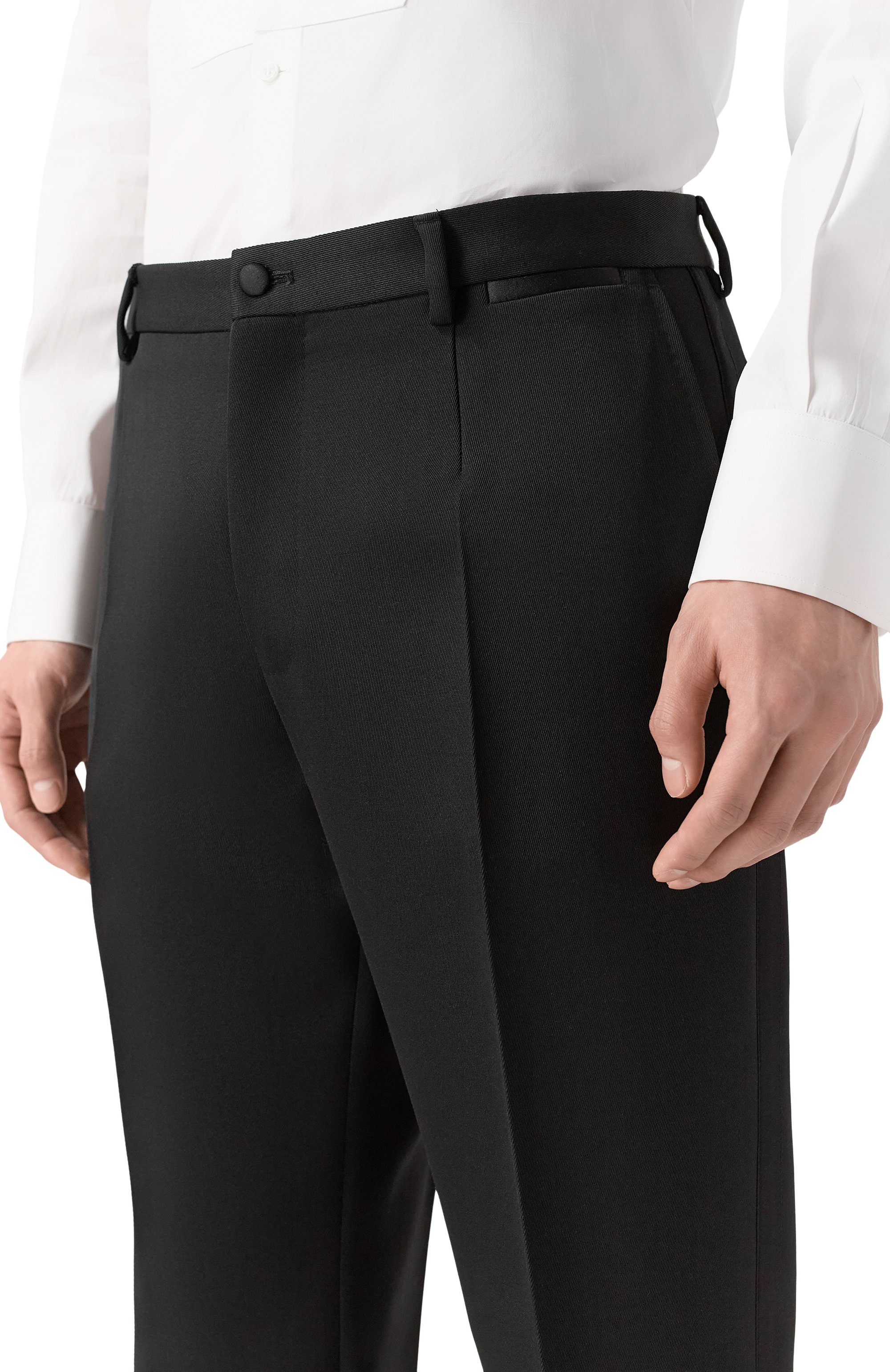 Шерстяные брюки DOLCE & GABBANA, арт. GP0F3T/FU28P, фото 5