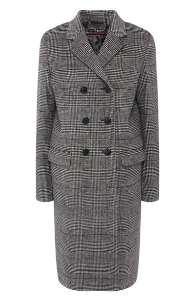 Женское пальто из смеси шерсти и кашемира SEVEN LAB, арт. C19-GC1 Tgrey/bordo
