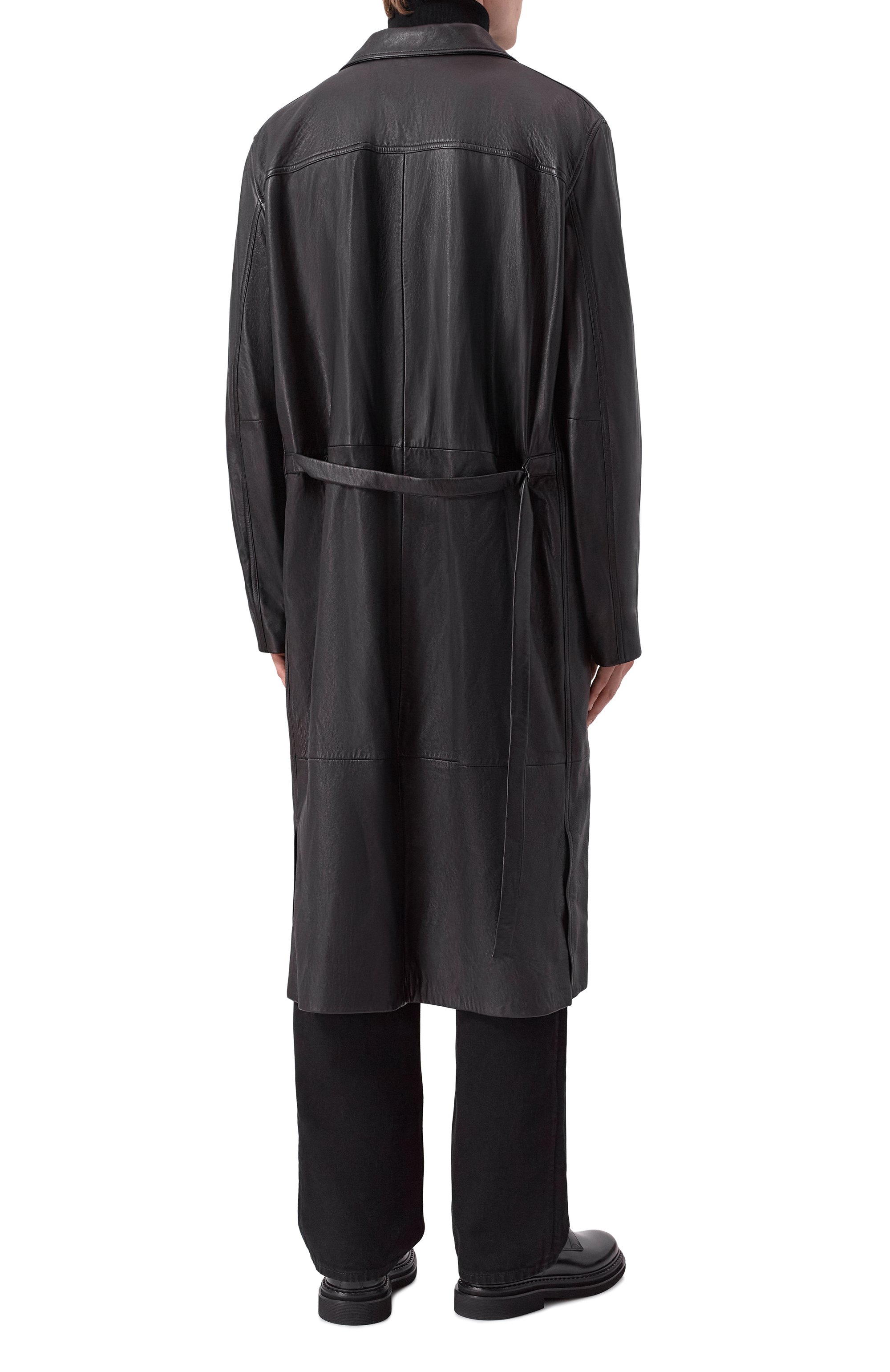 Кожаное пальто ANN DEMEULEMEESTER, арт. B0013107/LT038, фото 4