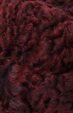 Женская шапка karakul pie COCOSHNICK HEADDRESS бордового цвета, арт. KARAKULPIEBORDO | Фото 4 (Нос: Не проставлено; Материал: Натуральный мех)