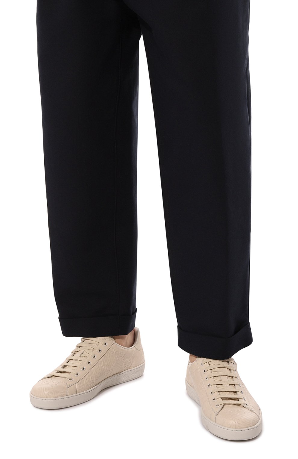 Кожаные кеды new ace GUCCI, арт. 625787 1XK10, фото 3