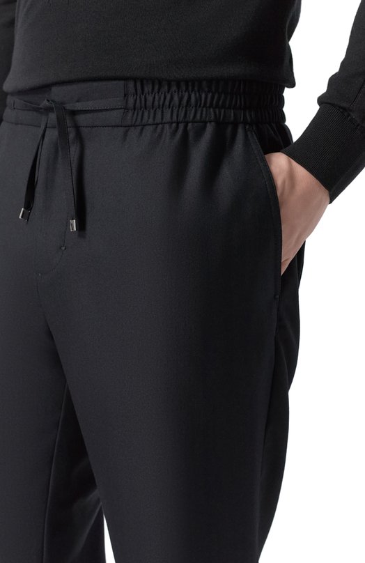 Шерстяные брюки Zilli CP201CM0201VLXS00 Чёрный  CP201CM0201VLXS00 Фото 5