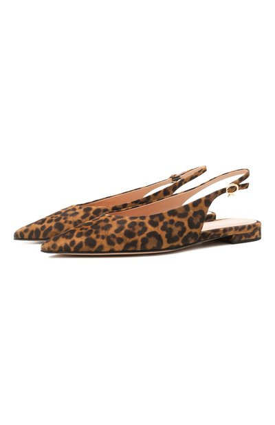 Женские замшевые балетки robbie GIANVITO ROSSI, арт. G95546.05RIC.CMDALLP