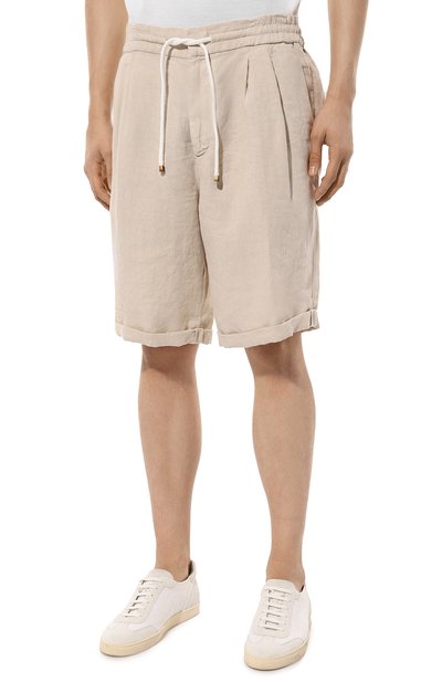 Льняные шорты BRUNELLO CUCINELLI, арт. M243DU0020, фото 3
