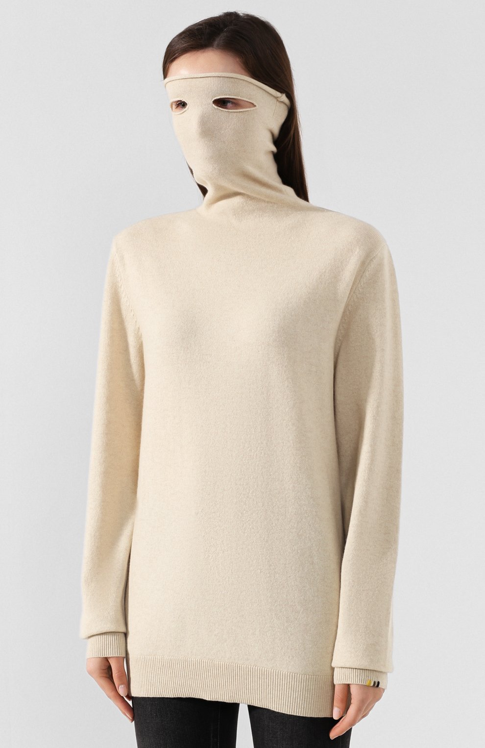 Кашемировая водолазка EXTREME CASHMERE бежевого цвета по цене 37150 руб., арт. 057/BE ALL, фото 6 Кашемировая водолазка EXTREME CASHMERE, арт. 057/BE ALL, фото 6