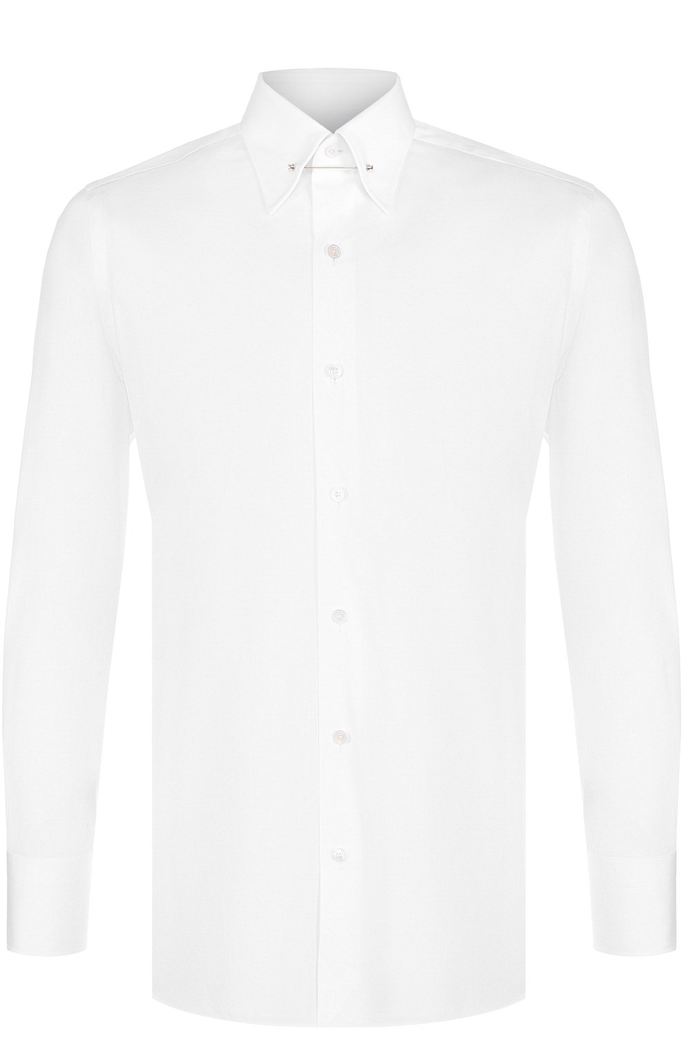 Хлопковая сорочка с булавкой на воротнике TOM FORD, арт. 2FT000/94S3JA, фото 1