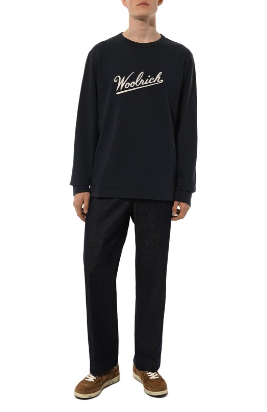 Хлопковый лонгслив Woolrich 2