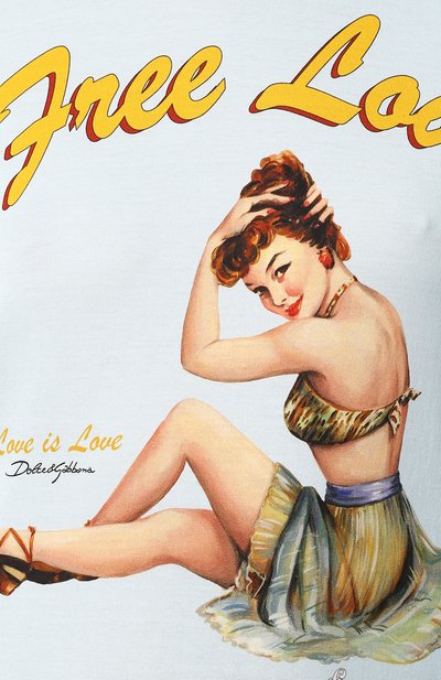 Хлопковая футболка DOLCE & GABBANA, арт. F8L61T/FI7TA, фото 5