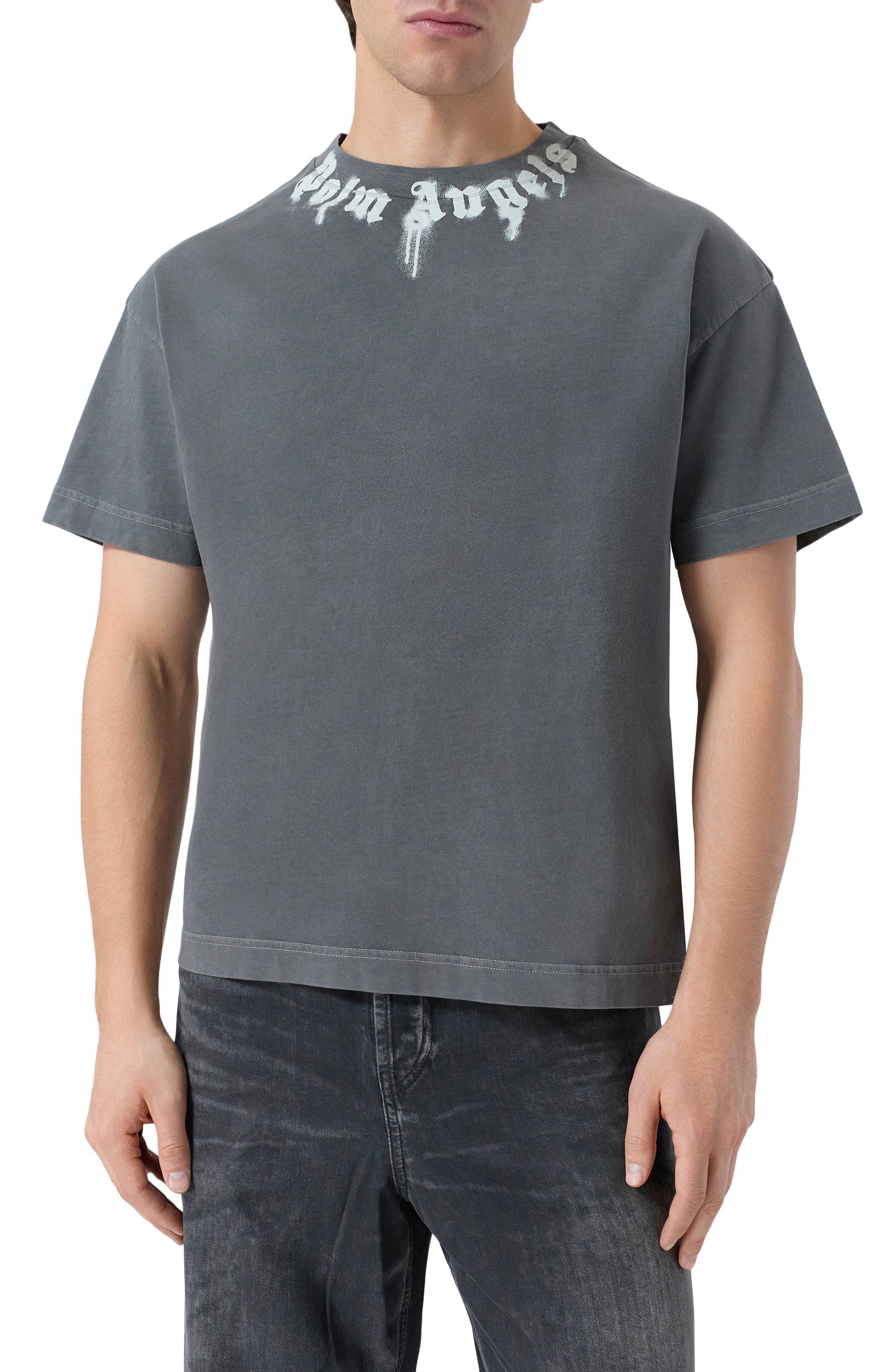 Хлопковая футболка PALM ANGELS, арт. PMAA109F25JER009, фото 3