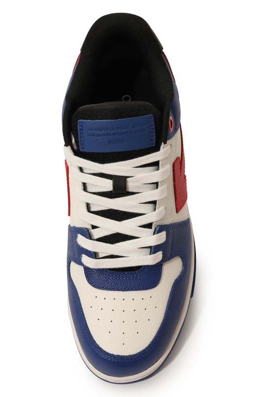 Кожаные кеды Out of Office Off-White 0MIA189F24LEA00D Синий  0MIA189F24LEA00D Фото 6