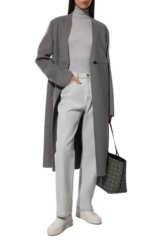 Водолазка из кашемира и шелка Brunello Cucinelli 221M41800063 Серый  221M41800063 Фото 2