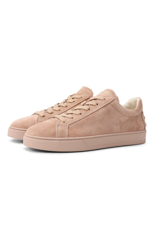 Замшевые кеды Tod’s XXW04L0HZ40/M8W Бежевый XXW04L0HZ40/M8W