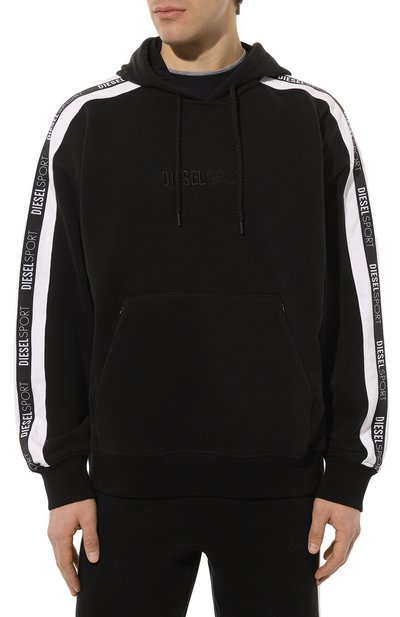 Худи DIESEL черного цвета по цене 18500 руб., арт. A09473/0NEAH, фото 3 Худи DIESEL, арт. A09473/0NEAH, фото 3