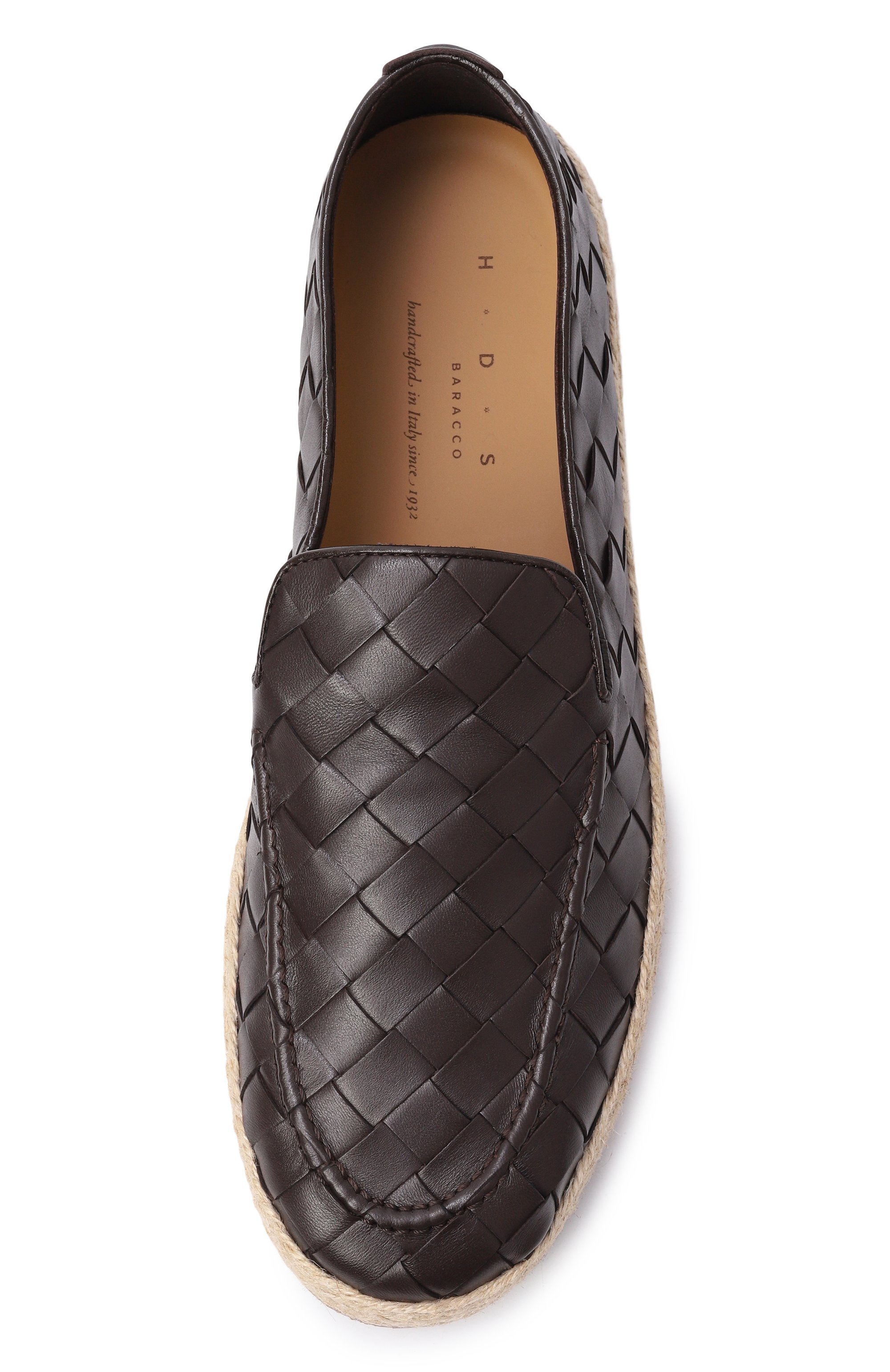 Кожаные эспадрильи H`D`S`N BARACCO, арт. CAPRERA.1*/INTRECCIAT0, фото 5