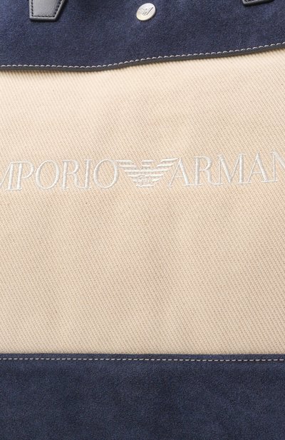Сумка-шоппер EMPORIO ARMANI кремового цвета по цене 85850 руб., арт. EM005880/AF25631, фото 5 Сумка-шоппер EMPORIO ARMANI, арт. EM005880/AF25631, фото 5