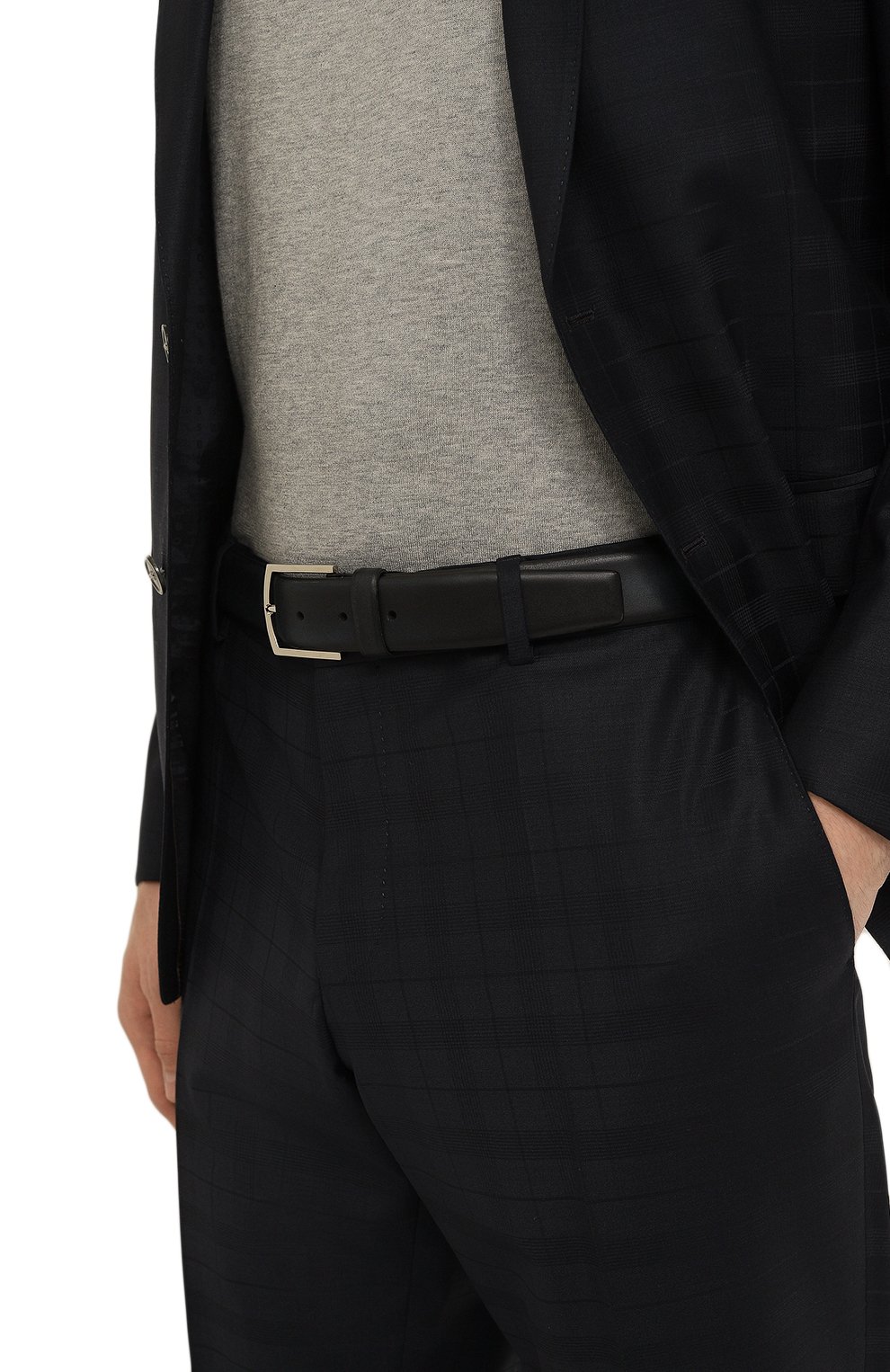 Кожаный ремень BARRETT темно-синего цвета по цене 25900 руб., арт. 31B336.19, фото 2 Кожаный ремень BARRETT, арт. 31B336.19, фото 2