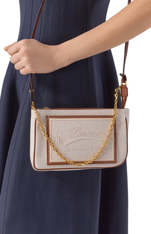 Сумка Compagnon small Lanvin LW-BGTPPM-CVCA-P26 Бежевый  LW-BGTPPM-CVCA-P26 Фото 2