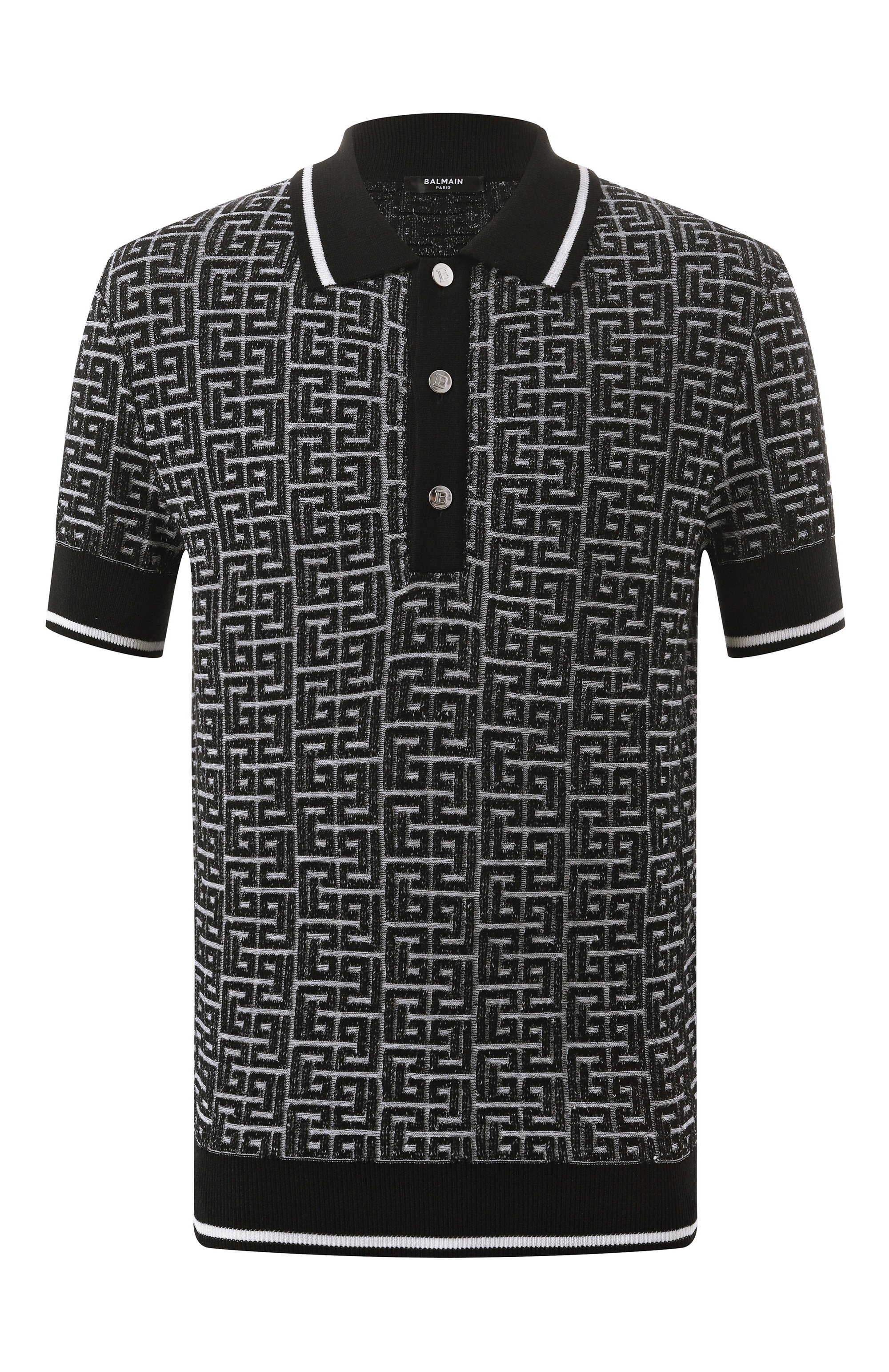 Поло из шерсти и льна BALMAIN, арт. EH1GB020/KI03, фото 1