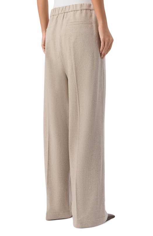 Шерстяные брюки Jil Sander J40KA0275/J40182 Бежевый  J40KA0275/J40182 Фото 4