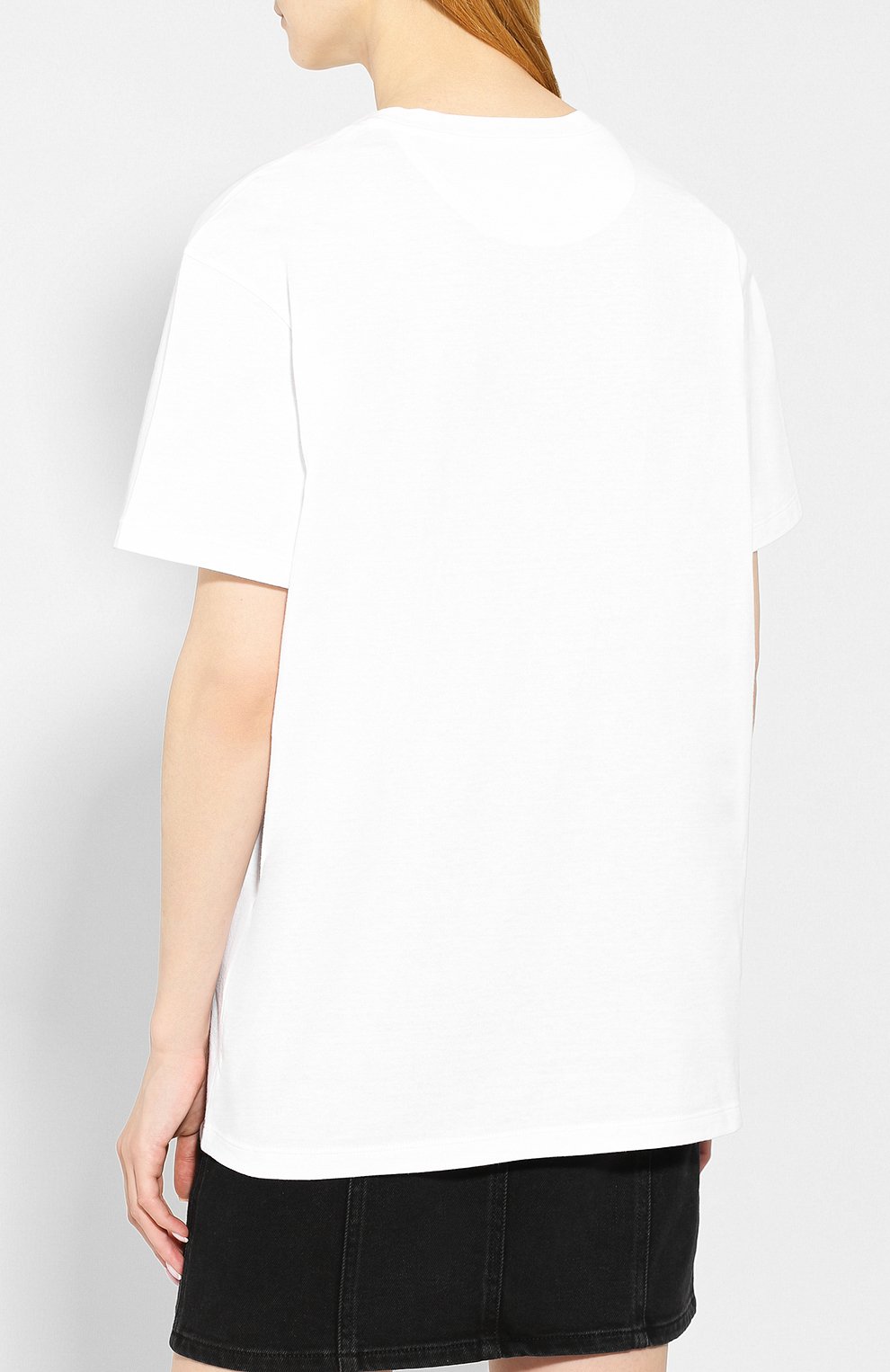 Хлопковая футболка VALENTINO черно-белого цвета по цене 42400 руб., арт. SB3MG02E4SH, фото 4 Хлопковая футболка VALENTINO, арт. SB3MG02E4SH, фото 4