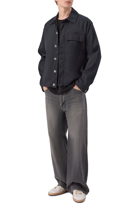 Хлопковая футболка Attachment AJ61-048 Чёрный  AJ61-048 Фото 2