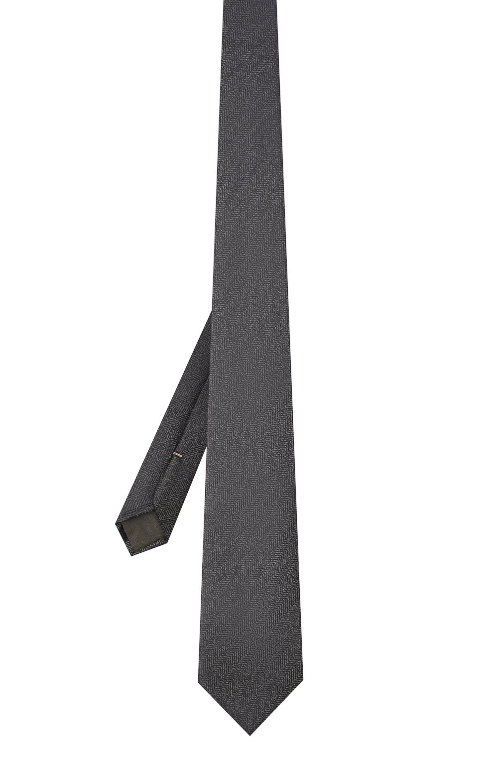 Шелковый галстук CANALI серого цвета по цене 11500 руб., арт. 18/HJ03282, фото 2 Шелковый галстук CANALI, арт. 18/HJ03282, фото 2