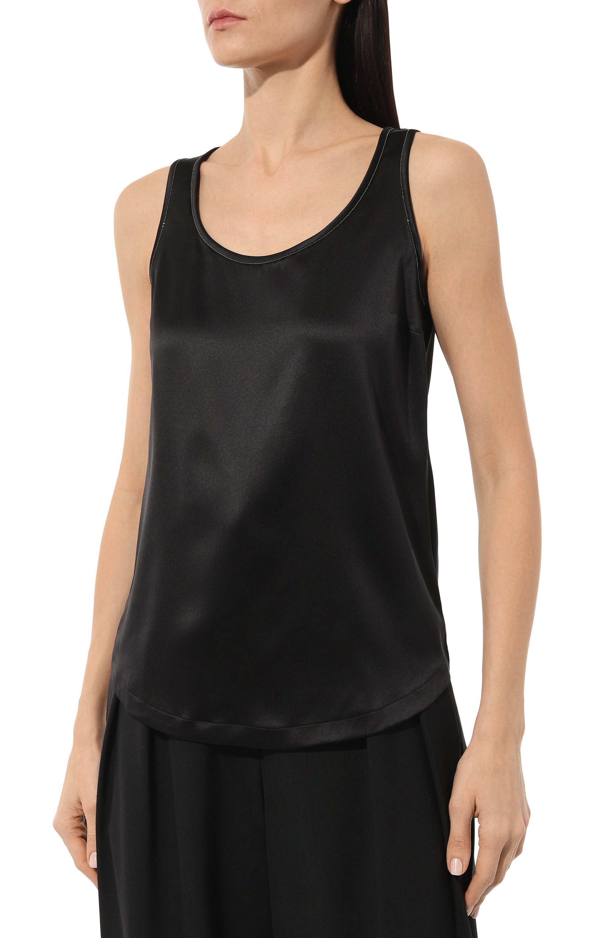 Шелковый топ BRUNELLO CUCINELLI, арт. M0C59B1009, фото 3