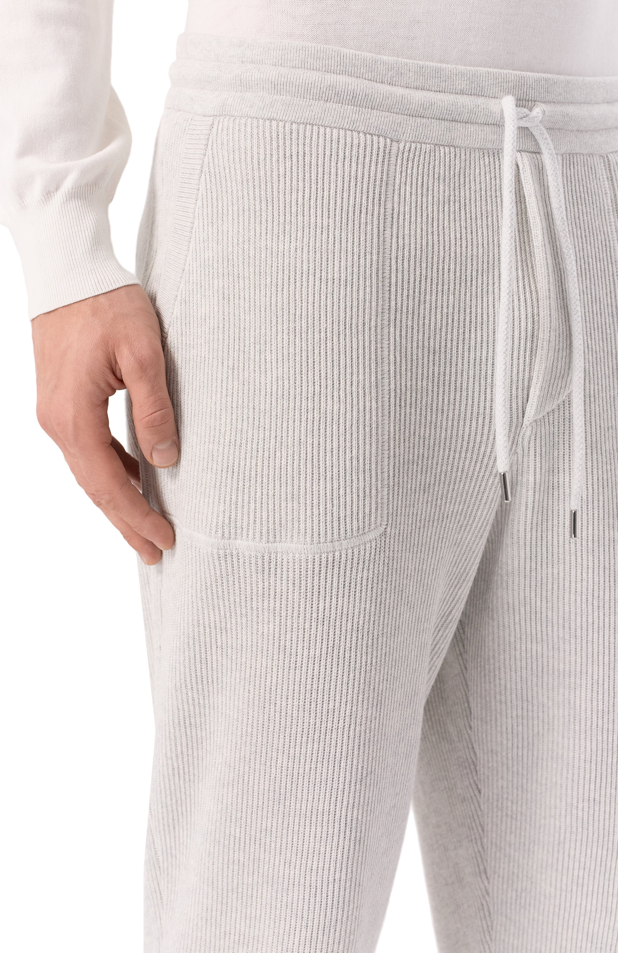 Хлопковые джоггеры BRUNELLO CUCINELLI, арт. M29201019G, фото 5