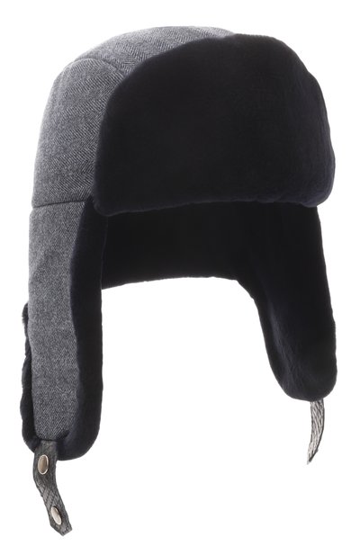 Мужская шапка-ушанка майкл с отделкой из норки FURLAND, арт. 0201410050061600057