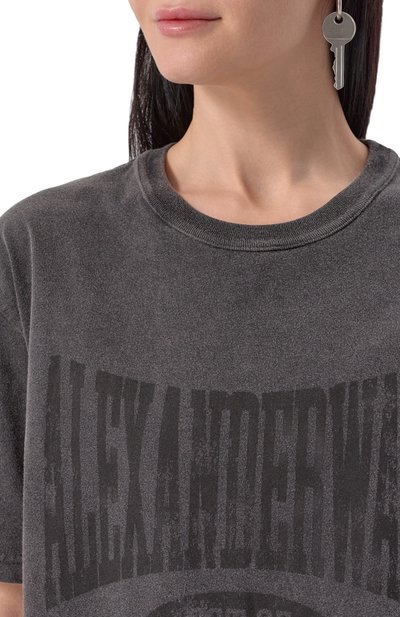 Хлопковая футболка ALEXANDERWANG.T, арт. 4CC2251542, фото 5