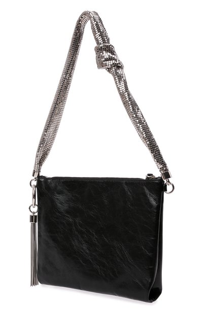 Сумка callie JIMMY CHOO черного цвета по цене 266500 руб., арт. CALLIE SH0ULDER/JFD, фото 4 Сумка callie JIMMY CHOO, арт. CALLIE SH0ULDER/JFD, фото 4