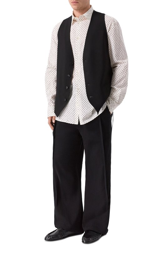 Жилет из вискозы Ann Demeulemeester B0012391/FA558 Чёрный  B0012391/FA558 Фото 2