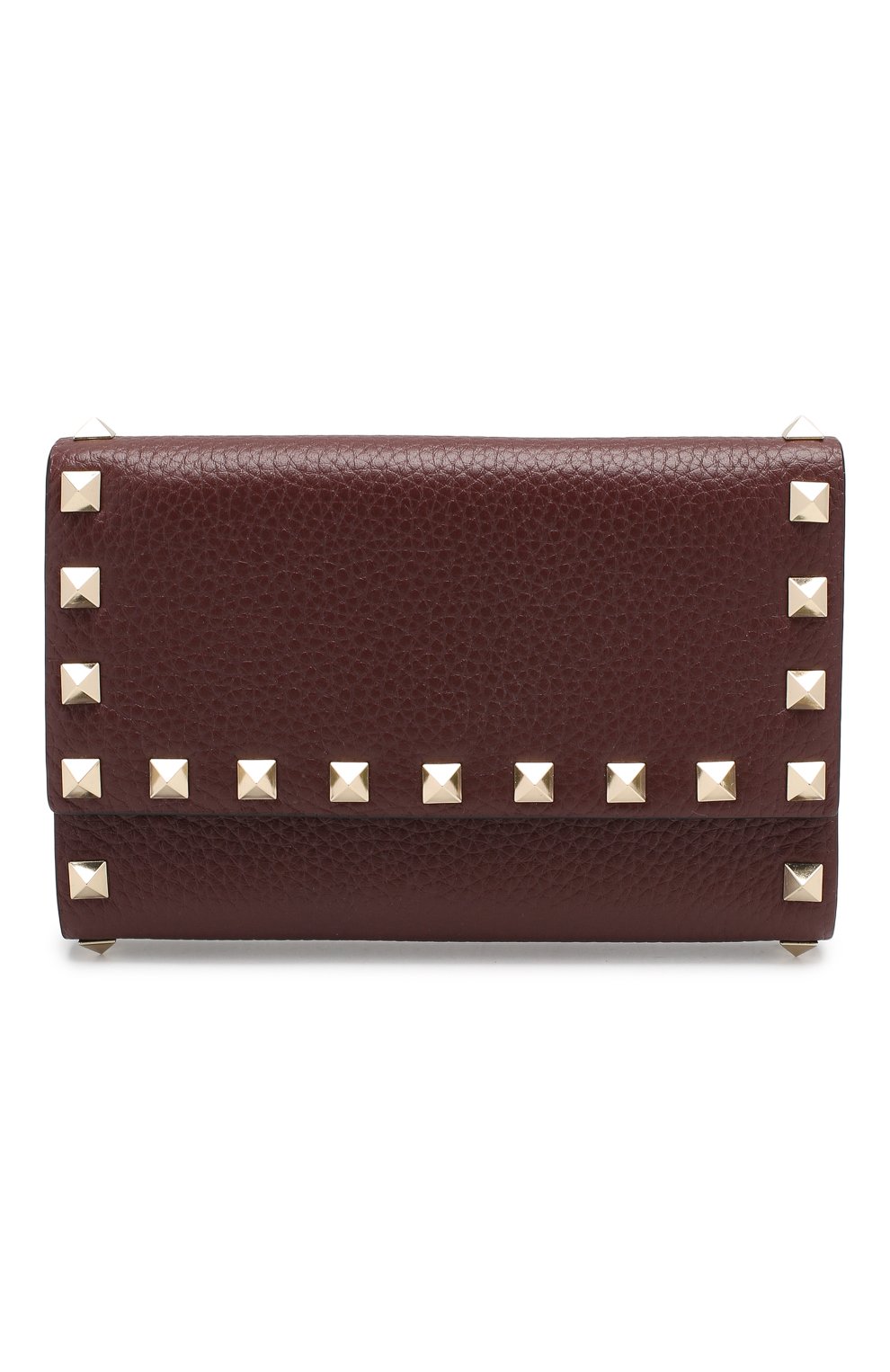 Кожаное портмоне VALENTINO бордового цвета по цене 69700 руб., арт. SW0P0S41/VSH, фото 1 Кожаное портмоне VALENTINO, арт. SW0P0S41/VSH, фото 1