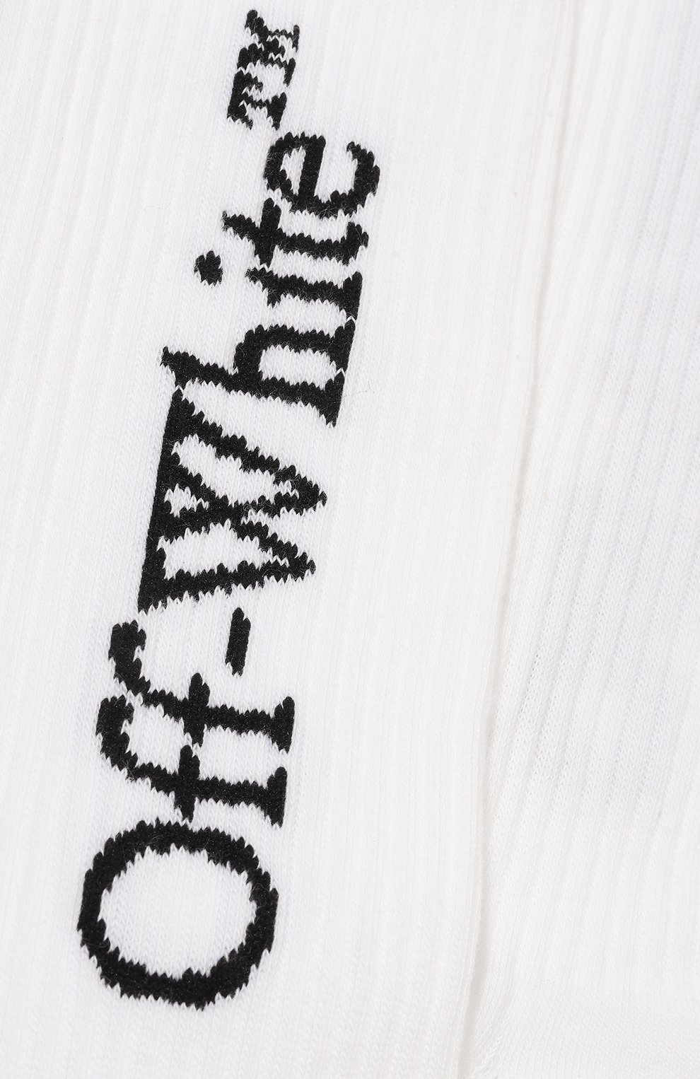 Хлопковые носки OFF-WHITE белого цвета по цене 9950 руб., арт. 0MRA085F23KNI001, фото 2 Хлопковые носки OFF-WHITE, арт. 0MRA085F23KNI001, фото 2