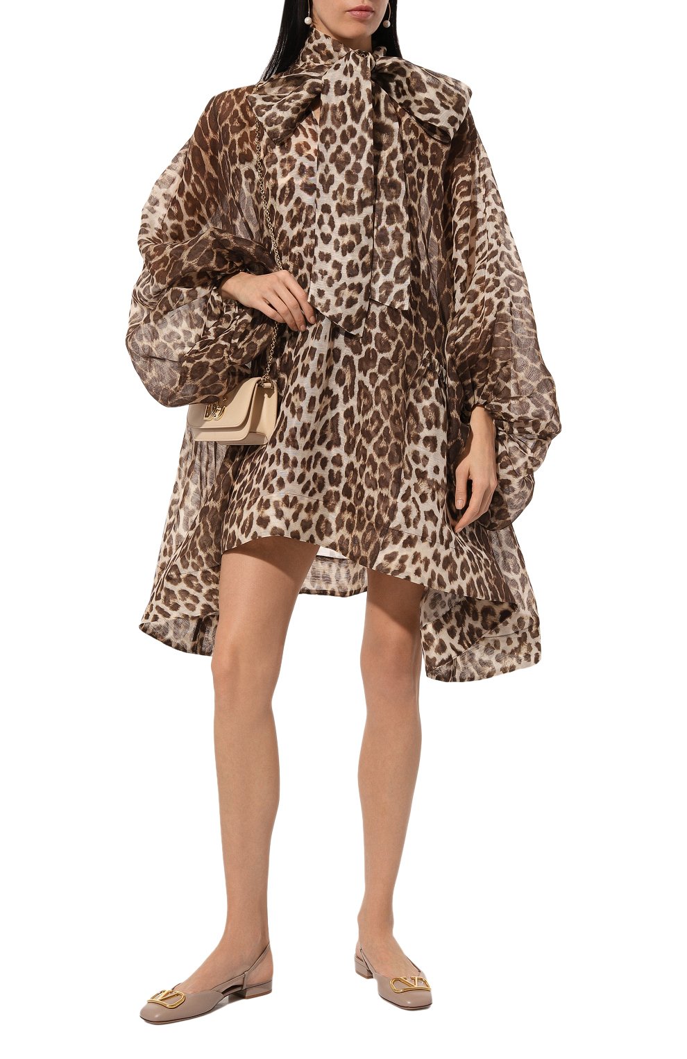 Платье изо льна и шелка ZIMMERMANN, арт. 1404DF241, фото 2