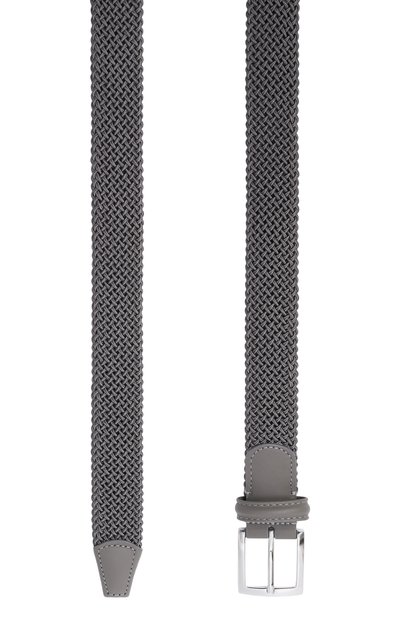Текстильный ремень KITON серого цвета по цене 59950 руб., арт. USC3601N0135712, фото 3 Текстильный ремень KITON, арт. USC3601N0135712, фото 3