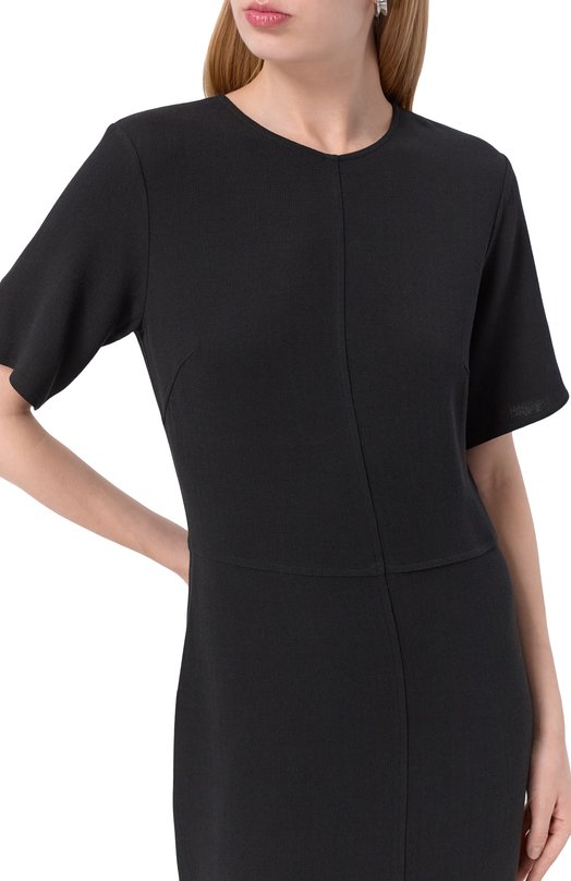 Платье из вискозы и шерсти Antonelli Firenze P6478P/890C Чёрный  P6478P/890C Фото 4