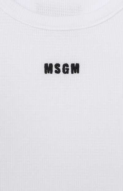 Хлопковая майка MSGM KIDS, арт. S6MSJGTA030, фото 3