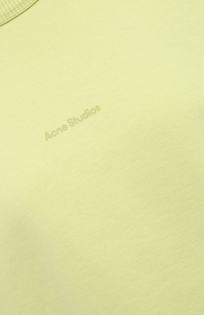 Хлопковый свитшот ACNE STUDIOS светло-зеленого цвета по цене 45600 руб., арт. AI0067, фото 5 Хлопковый свитшот ACNE STUDIOS, арт. AI0067, фото 5