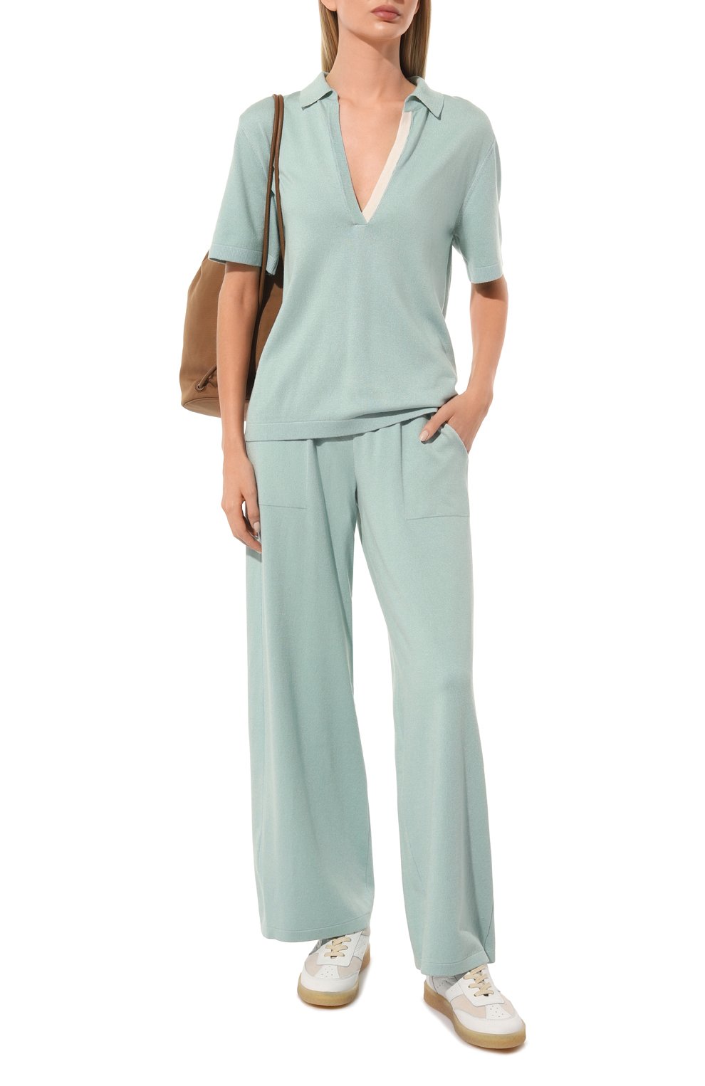 Брюки из шелка и кашемира FREEAGE, арт. LW23.PT039.6030.502, фото 2